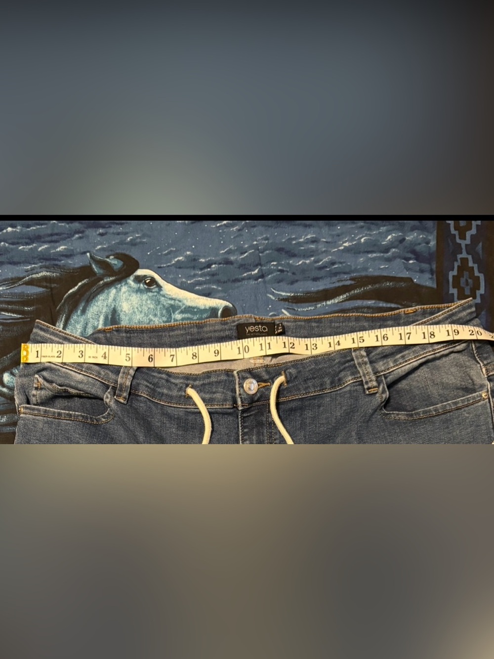 High Rise Drawstring Jeans - Picture 5 of 5